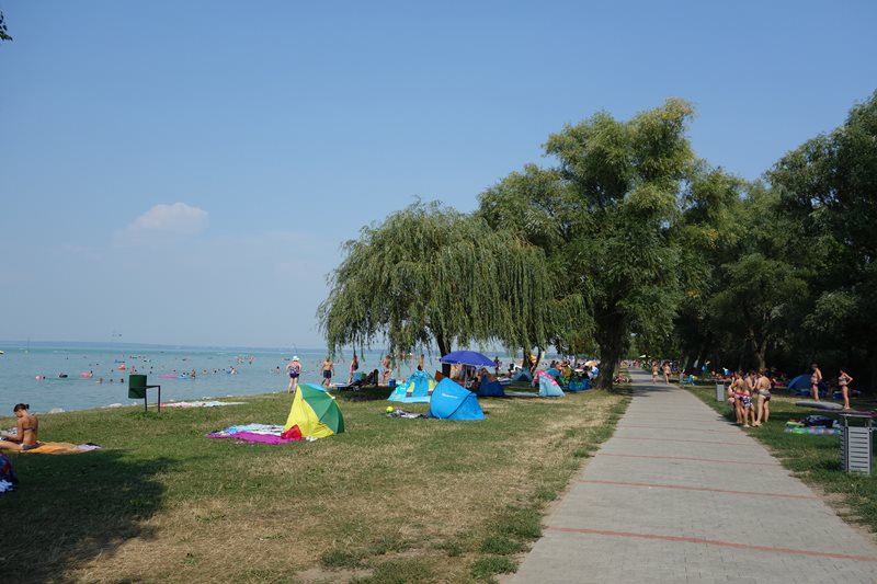 Der Strand in Siófok