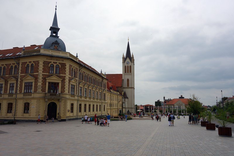 Der Fő tér in Keszthely, Foto: Sebastian Starke