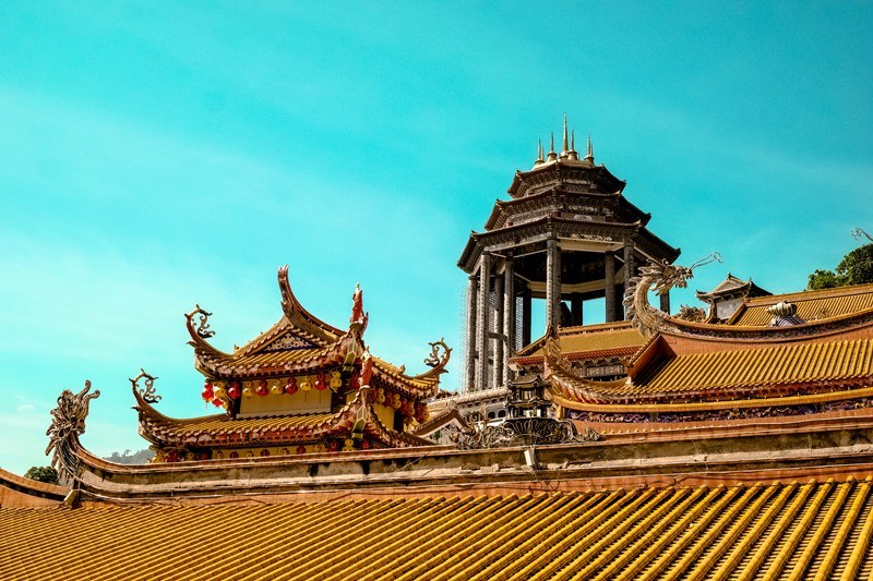 Blick auf die verbotene Stadt in Peking