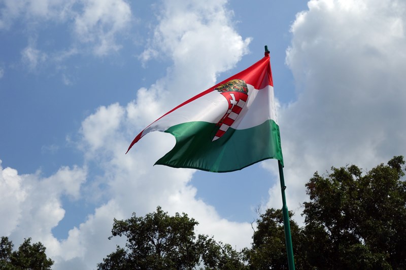 Die Nationalflagge Ungarns, Foto: Sebastian Starke